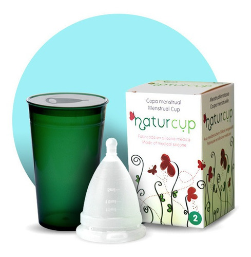 Copa Menstrual Naturcup® - Talle 2 + Vaso Estererilizador