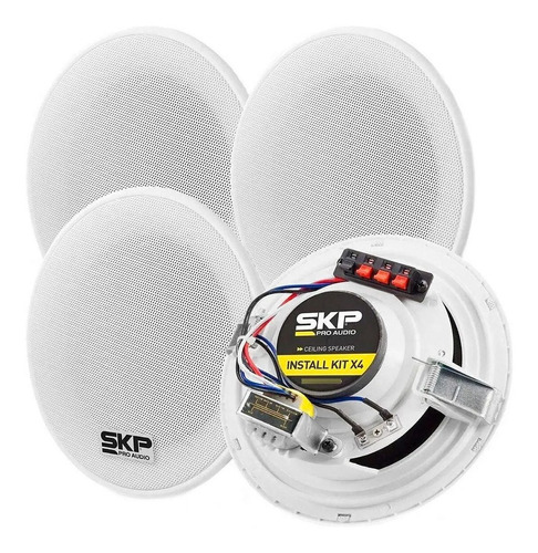 Kit De Parlantes De Techo 5´´ Skp Install X4 Act + Pasivos