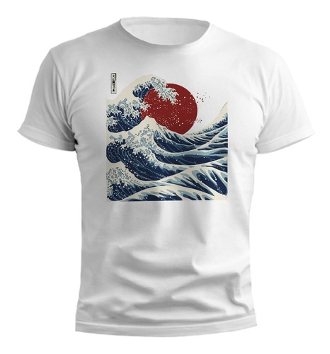 Remera Great Wave Off Kanagawa Diseño Exclusivo