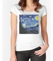 Comprar Remera Noche Estrellada - Vincent Van Gogh Algodon Premium
