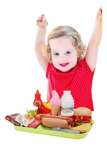 Juguetes Comida Set Hamburguesa Accesorios Cocina Alimentos