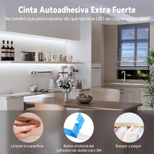 10m Tira Luz Led Cob Flex Interiors Regulador 320leds/m Luz Blanco Frío
