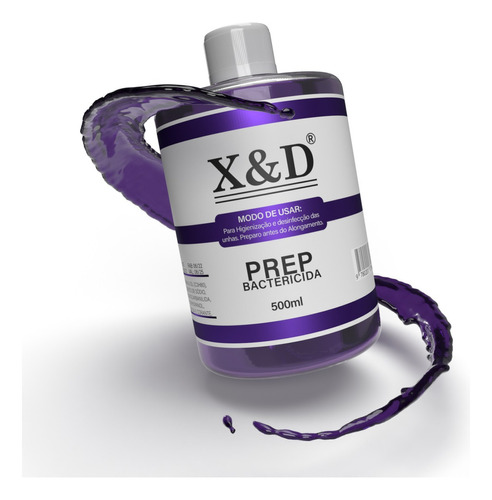 Prep Xed Cuidado Das Unhas 500ml Desidratador Manicure