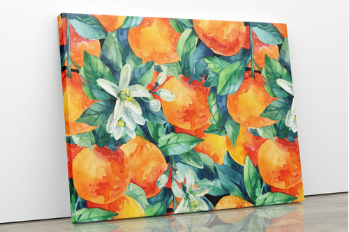 Cuadro En Lienzo Tayrona Store Naranjas 001 75x60cm