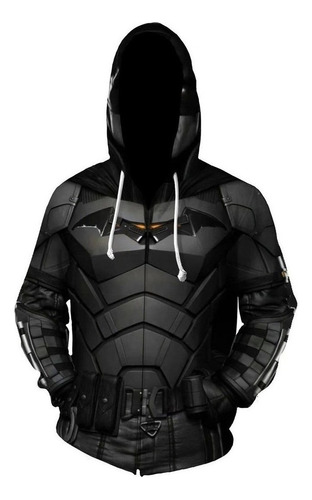 Sudadera Con Cremallera De Batman Bruce Wayne Para Cospl