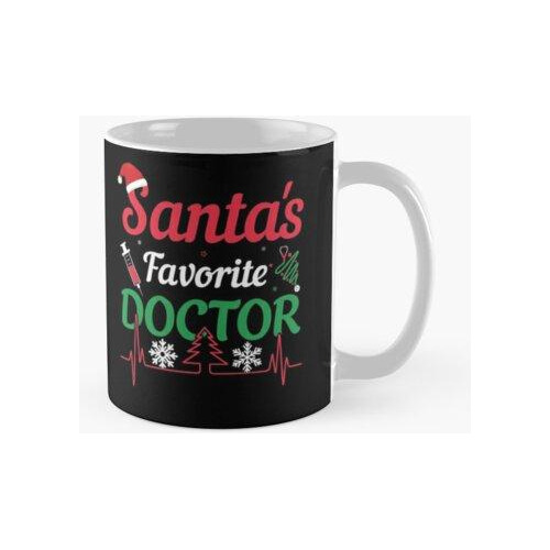 Taza El Doctor Favorito De Santa - Navidad Divertida 2021 Ca