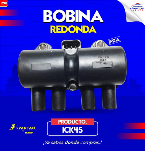 Bobina Redonda 3 Pines Corsa Tornado Aveo 4l 1.6 2008-2017