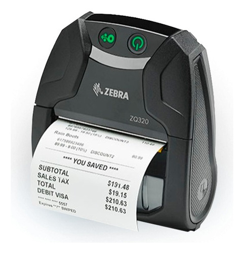 Impresora De Recibos Zebra Zq320 Térmica 203 Ppp Usb Bt In