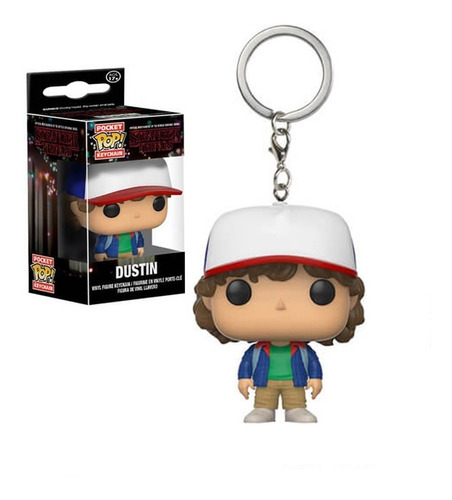 Stranger Things Dustin Funko Pocket Pop Llavero Original