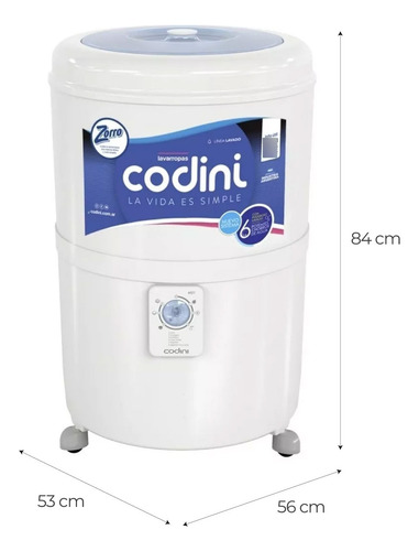 Combo Lavarropas Codini Silent 10kg 4051 + Secarropas Ad65
