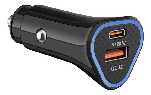 Cargador Usb-usb C 36w Qc/power Delivery P/ Auto