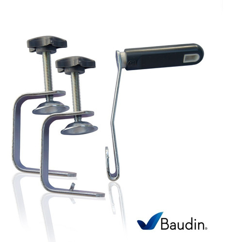 Imagen 5 de 7 de Sobadora Manual 40 Cm Rodillo Cromo Eng. Aluminio | Baudin