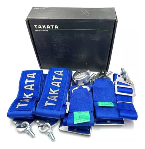 Cinturon De Seguridad Takata 5 Puntas Tuning Autos Azul