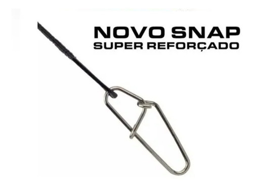 Imagem 2 de 3 de Kit 10 Leader Empate Girador+snap Marine Sports Nº 12- 30cm
