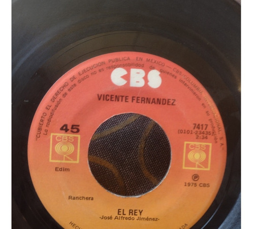 Lote Discos De Acetato Vinilo Vicente Fernández Ranchera (Usado)