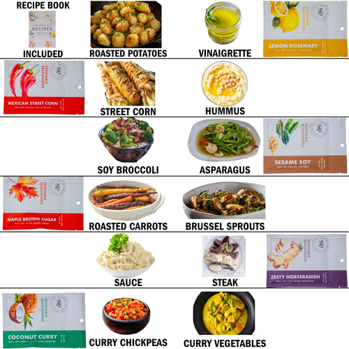 Set De Especias Gourmet 6 Combinaciones Sabores Globales