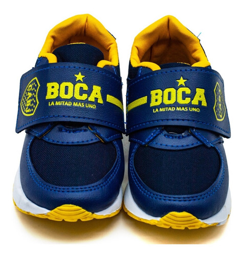 Imagen 7 de 8 de Zapatillas Boca Juniors Para Niño Abrojo Nene Velcro