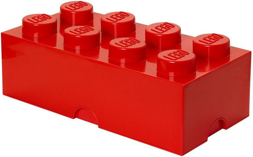 Lego Ladrillo De Almacenamiento Grande Rojo 