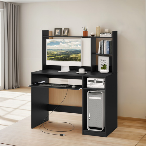 Tangkula Escritorio Para Computadora Con Gabinete De