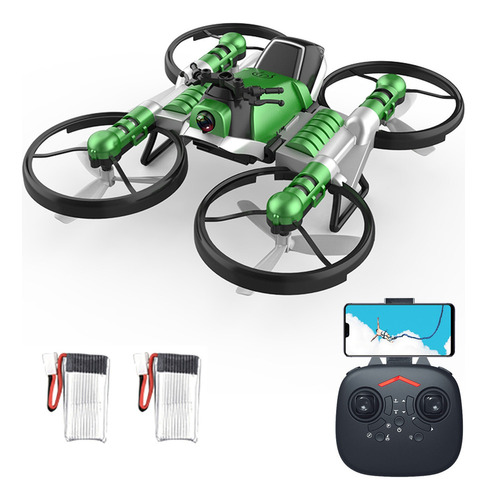 1 Mini Drone Con Cámara 2 En 1 Motocicleta Avión