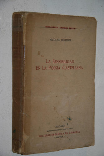 Nicolas Heredia - La Sensibilidad En La Poesia Castellana