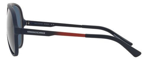 Gafas De Sol Armani Exchange Ax4133 Hombre Originales Color Azul Color Del Armazón Azul