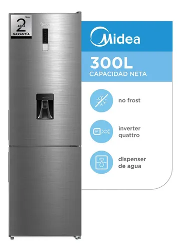 Midea Combi No Frost Inverter 300L Inox MDRB379FGF02