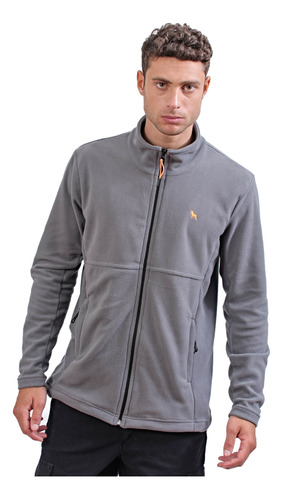 Campera Polar Mont Gris, Hombre. Bravo Jeans. Talle S-4xl