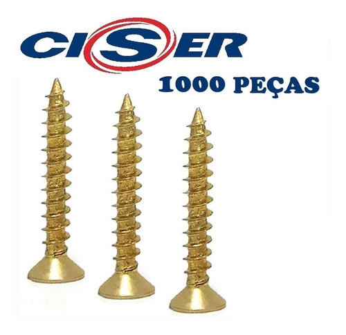 Parafuso 3,0x10 3x10 Ciser 1000 Pçs Chipboard Philips Madeir