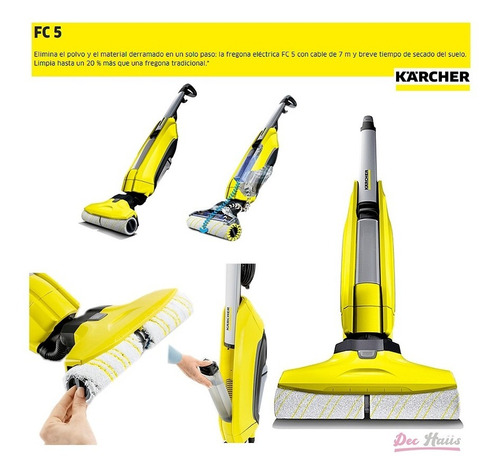 Fregadora, Trapeador Y Aspiradora Pisos Fc5 Karcher/dec Haus