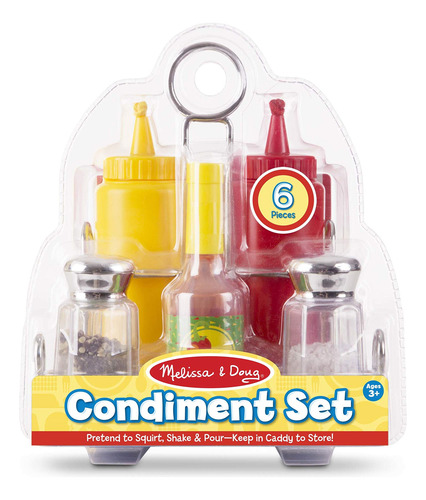 Juego De Condimentos De Alimento Para Carrito De Acero. Color