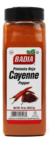 Badia Pimienta Roja Cayenne Cayena 453.6g