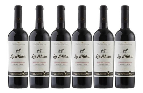 6 X Vino Reserva Miguel Torres Las Mulas Cabernet Sauvignon