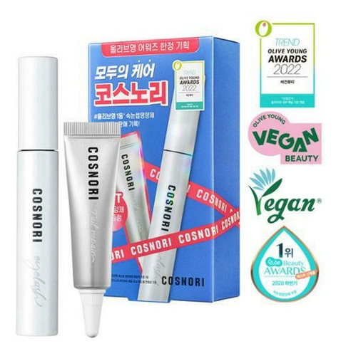 Serum Pestañas Coreano Set + Endurecedor Uñas Original