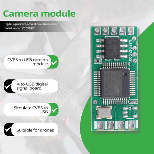 Módulo 2x Analógico Cvbs A Usb Para Captura De Vídeo