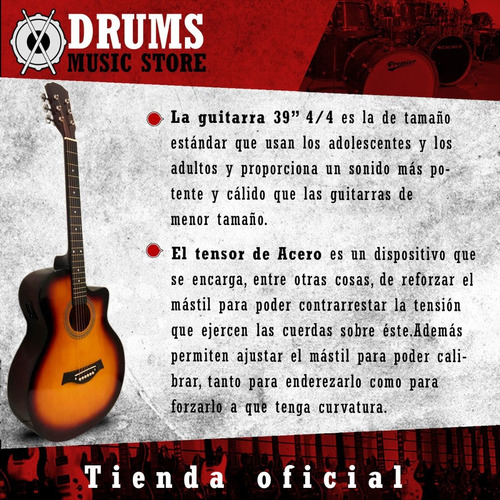 Imagen 4 de 10 de Guitarra Electroacústica Cuerdas De Acero Fx40m