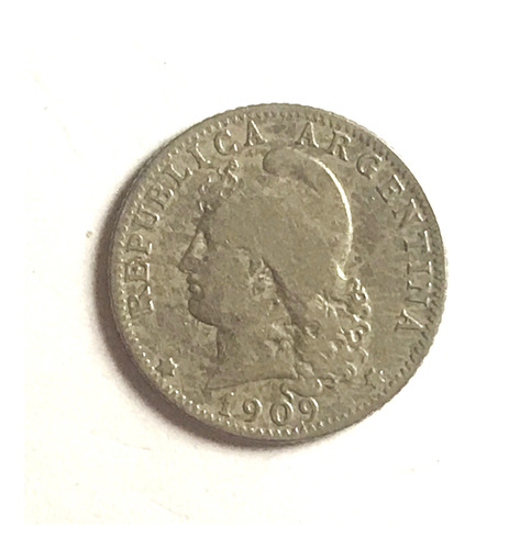 Monedas Argentinas: 20 Centavos 1909 Buena Mas