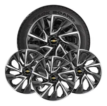 Comprar Jogo Calotas Esportivas Aro 15 Ds4 Black Silver Chevrolet Gm