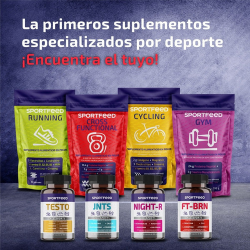 Imagen 7 de 7 de Sportfeed Quemador De Grasa 90 Caps Creatina L Carnitina Cla Sabor Sin Sabor