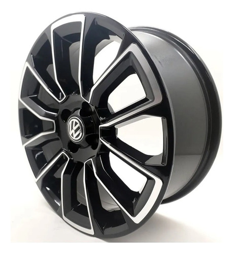 Rodas Vw Saveiro Cross G7 Aro 15 4x100 (jogo) + Bicos Cor Preto Diamantado