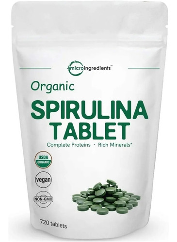 Espirulina Organica 720tabletas - U - Unidad a $385