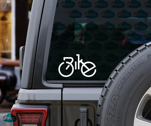 Carro Sticker Para Bicicleta Frase Bike Forma Bici
