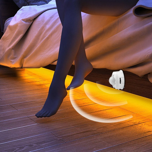 Imagen 3 de 9 de Luz De Tira De Sensor De Movimiento Inteligente Led Cama Imp