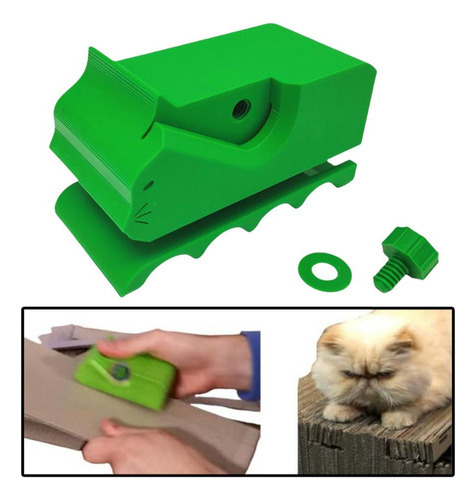 Máquina Cortadora De Cartón Con Impresión 3d Verde