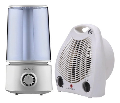 Kit Climatização Aquecedor E Umidificador Mimo Style Cor Branca 127v