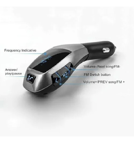 Receptor Transmisor Radio Fm Bluetooth Usb Wireless X6