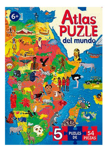 Atlas Puzzle Del Mundo, De Vários Autores. Editorial Ediciones Lu, Tapa Blanda, Edición 1 En Español, 2020