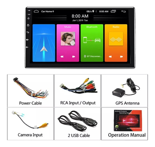 Pantalla 9 Android Para Mitsubishi Lancer Touring 06-15, Gps