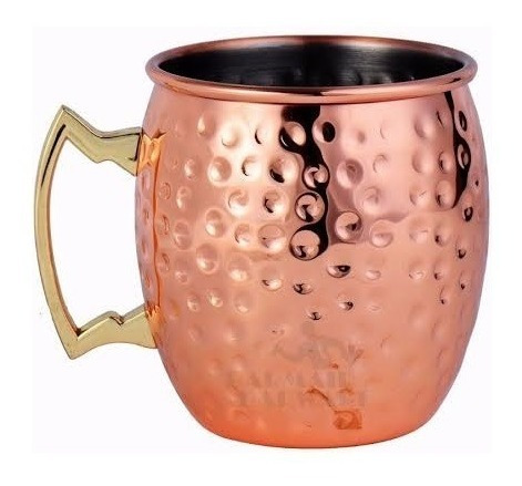 Imagen 3 de 6 de Taza Mug Bañado En Cobre Mug Moscow Mule