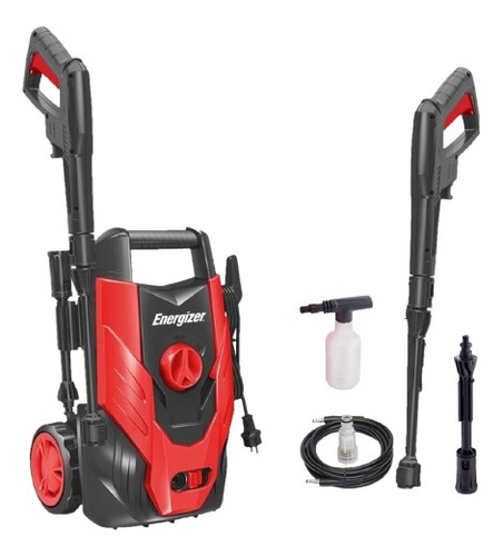 Imagen 2 de 2 de Hidrolavadora eléctrica Energizer EZX1400 rojo con 110bar de presión máxima 220V - 50Hz